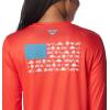imageColumbia Womens Tidal Tee PFG Fish Flag LsBright PoppyFish and Friends Flag