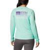 imageColumbia Womens Tidal Tee PFG Fish Flag LsMint CayFairytale Gradient