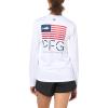 imageColumbia Womens Tidal Tee PFG Fish Star Long SleeveWhiteFish Star Americana
