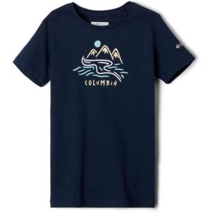 imageColumbia Girls Mission Lake Short Sleeve Graphic ShirtCollegiate NavyWeaving Waterscape