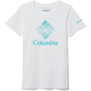 imageColumbia Girls Mission Lake Short Sleeve Graphic ShirtWhiteCsc Stacked Banded Graphic
