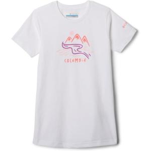 imageColumbia Girls Mission Lake Short Sleeve Graphic ShirtWhiteWeaving Waterscape
