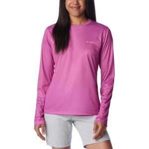imageColumbia Womens Tidal Tee PFG Fish Flag LsBright LavenderFish and Friends Flag