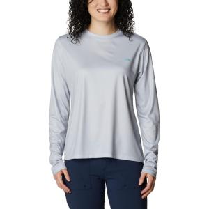 imageColumbia Womens Tidal Tee PFG Fish Flag LsCool GreyDeep Marine Gradient