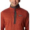 imageColumbia Mens Sweater Weather Half ZipWarp Red HeatherShark