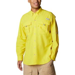 imageColumbia Mens PFG Bahama II Long Sleeve ShirtLaser Lemon