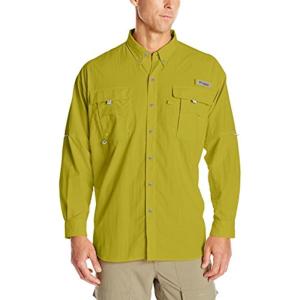 imageColumbia Mens PFG Bahama II Long Sleeve ShirtMineral Yellow