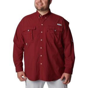 imageColumbia Mens PFG Bahama II Long Sleeve ShirtRed Jasper