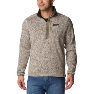 imageColumbia Mens Sweater Weather Half ZipDark Stone HeatherStone Green