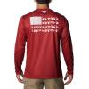 imageColumbia Mens Collegiate PHG Terminal Shot Long Sleeve ShirtArk  Red Velvet