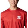 imageColumbia Mens Collegiate PHG Terminal Shot Long Sleeve ShirtNeb  Bright Red