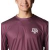 imageColumbia Mens Collegiate PHG Terminal Shot Long Sleeve ShirtTam  Deep Maroon
