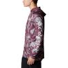 imageColumbia Mens Collegiate Super Terminal Tackle HoodieTam  Deep Maroon Game Fish Print