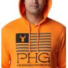 imageColumbia Mens PHG Hunt Star HoodiePhg OrangeBlack Buck Star