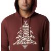 imageColumbia Mens PHG Hunt Star HoodieRed RocksDark Stone Hunt Tree