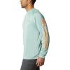 imageColumbia Mens Terminal Tackle PFG Triangle Long Sleeve ShirtAqua ToneKoi Logo