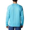 imageColumbia Mens Terminal Tackle PFG Triangle Long Sleeve ShirtAtoll HeatherWhite Logo