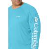 imageColumbia Mens Terminal Tackle PFG Triangle Long Sleeve ShirtAtoll HeatherWhite Logo