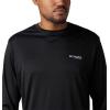imageColumbia Mens Terminal Tackle PFG Triangle Long Sleeve ShirtBlackBlack Inside Out Camo