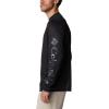 imageColumbia Mens Terminal Tackle PFG Triangle Long Sleeve ShirtBlackBlack Realtree Horizon