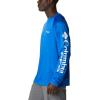 imageColumbia Mens Terminal Tackle PFG Triangle Long Sleeve ShirtBlue MacawWhite Logo