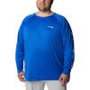 imageColumbia Mens Terminal Tackle PFG Triangle Long Sleeve ShirtBlue MacawWhite Logo