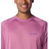 imageColumbia Mens Terminal Tackle PFG Triangle Long Sleeve ShirtBright Lavender HeatherBluebell Logo
