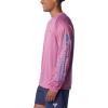 imageColumbia Mens Terminal Tackle PFG Triangle Long Sleeve ShirtBright Lavender HeatherBluebell Logo