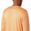 imageColumbia Mens Terminal Tackle PFG Triangle Long Sleeve ShirtBright NectarVivid Blue Realtree Mako
