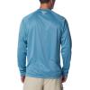 imageColumbia Mens Terminal Tackle PFG Triangle Long Sleeve ShirtCanyon Blue HeatherIcy Morn Logo