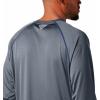 imageColumbia Mens Terminal Tackle PFG Triangle Long Sleeve ShirtCarbon HeatherRed Spark Logo