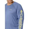 imageColumbia Mens Terminal Tackle PFG Triangle Long Sleeve ShirtCarbon HeatherSunlit Logo