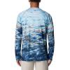 imageColumbia Mens Terminal Tackle PFG Triangle Long Sleeve ShirtCarbonDeepsea Fade