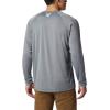 imageColumbia Mens Terminal Tackle PFG Triangle Long Sleeve ShirtCharcoal HthrCool Grey Logo