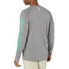 imageColumbia Mens Terminal Tackle PFG Triangle Long Sleeve ShirtCity Grey HeatherDark Lime Logo