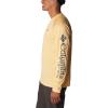 imageColumbia Mens Terminal Tackle PFG Triangle Long Sleeve ShirtCocoa Butter HeatherCity Grey Logo