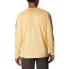 imageColumbia Mens Terminal Tackle PFG Triangle Long Sleeve ShirtCocoa Butter HeatherCity Grey Logo