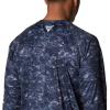 imageColumbia Mens Terminal Tackle PFG Triangle Long Sleeve ShirtCollegiate Navy Contour Fish Print