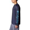 imageColumbia Mens Terminal Tackle PFG Triangle Long Sleeve ShirtCollegiate NavyOcean Blue Deepwater