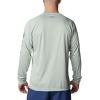imageColumbia Mens Terminal Tackle PFG Triangle Long Sleeve ShirtCool Green HeatherCypress Logo
