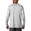 imageColumbia Mens Terminal Tackle PFG Triangle Long Sleeve ShirtCool GreyBlack Realtree Mako