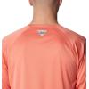 imageColumbia Mens Terminal Tackle PFG Triangle Long Sleeve ShirtCorange HeatherOcean Teal Logo