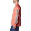 imageColumbia Mens Terminal Tackle PFG Triangle Long Sleeve ShirtCorange HeatherOcean Teal Logo