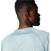 imageColumbia Mens Terminal Tackle PFG Triangle Long Sleeve ShirtCrushed Blue HeatherFaded Peach Logo