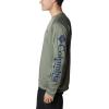 imageColumbia Mens Terminal Tackle PFG Triangle Long Sleeve ShirtCypress HeatherCarbon Logo