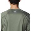 imageColumbia Mens Terminal Tackle PFG Triangle Long Sleeve ShirtCypress HeatherCarbon Logo