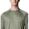 imageColumbia Mens Terminal Tackle PFG Triangle Long Sleeve ShirtCypress HeatherCool Green Logo
