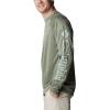 imageColumbia Mens Terminal Tackle PFG Triangle Long Sleeve ShirtCypress HeatherCool Green Logo