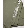 imageColumbia Mens Terminal Tackle PFG Triangle Long Sleeve ShirtCypress HeatherWhite Logo