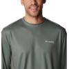 imageColumbia Mens Terminal Tackle PFG Triangle Long Sleeve ShirtCypressCool Green Realtree Horizon